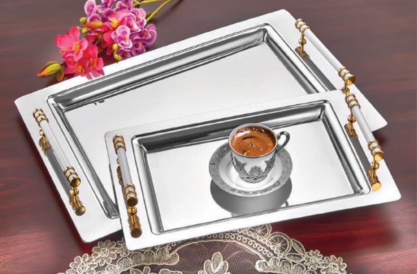 Saray Ring Gold Double Tray